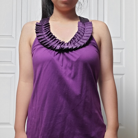 Purple sleeveless blouse - Picture 1 of 5